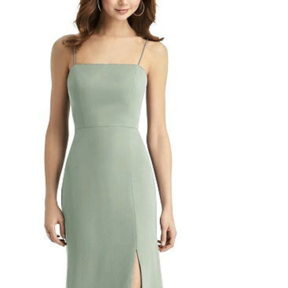 Dessy Willow Size 2 Bridesmaids Dress (Sage)